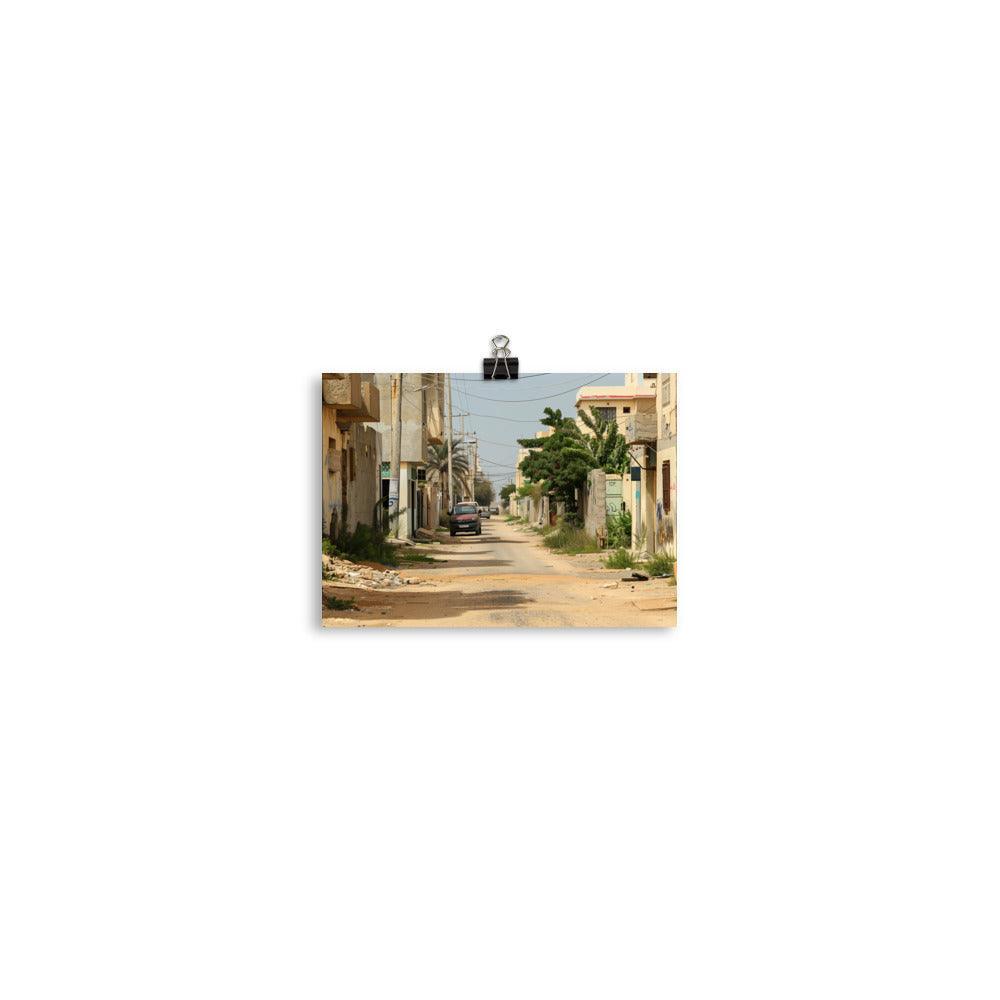 Libya Rustic Residential Alleyway Poster - Oh Posters