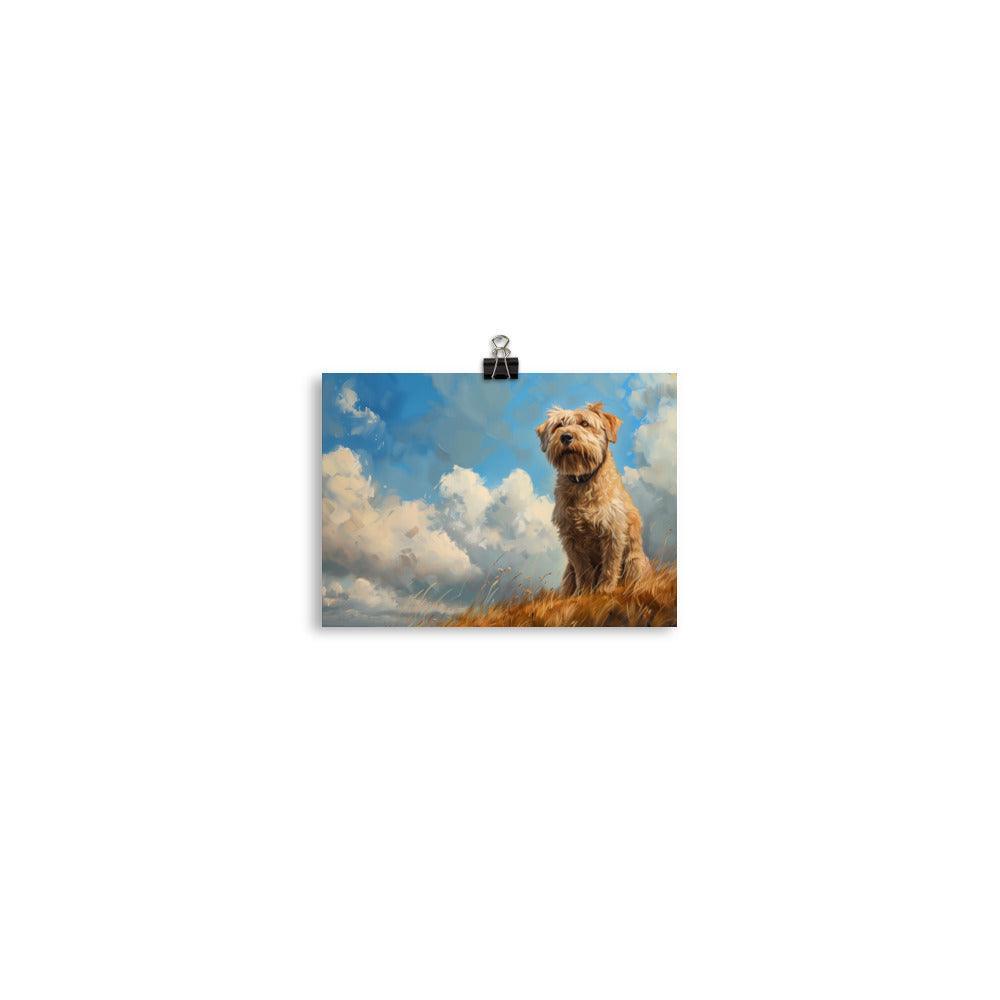 Glen of Imaal Terrier Under Blue Sky Art Poster - Oh Posters