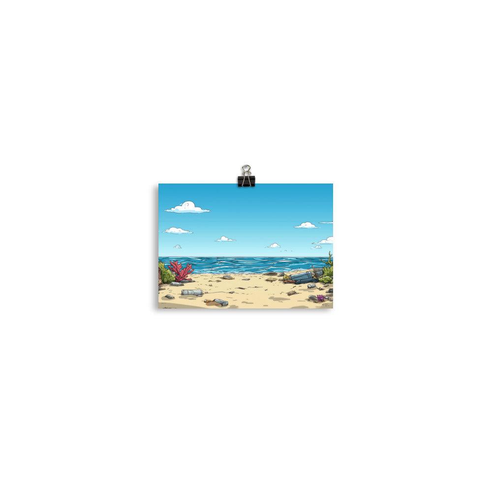 Beach Cleanup Ocean View Poster - Oh Posters