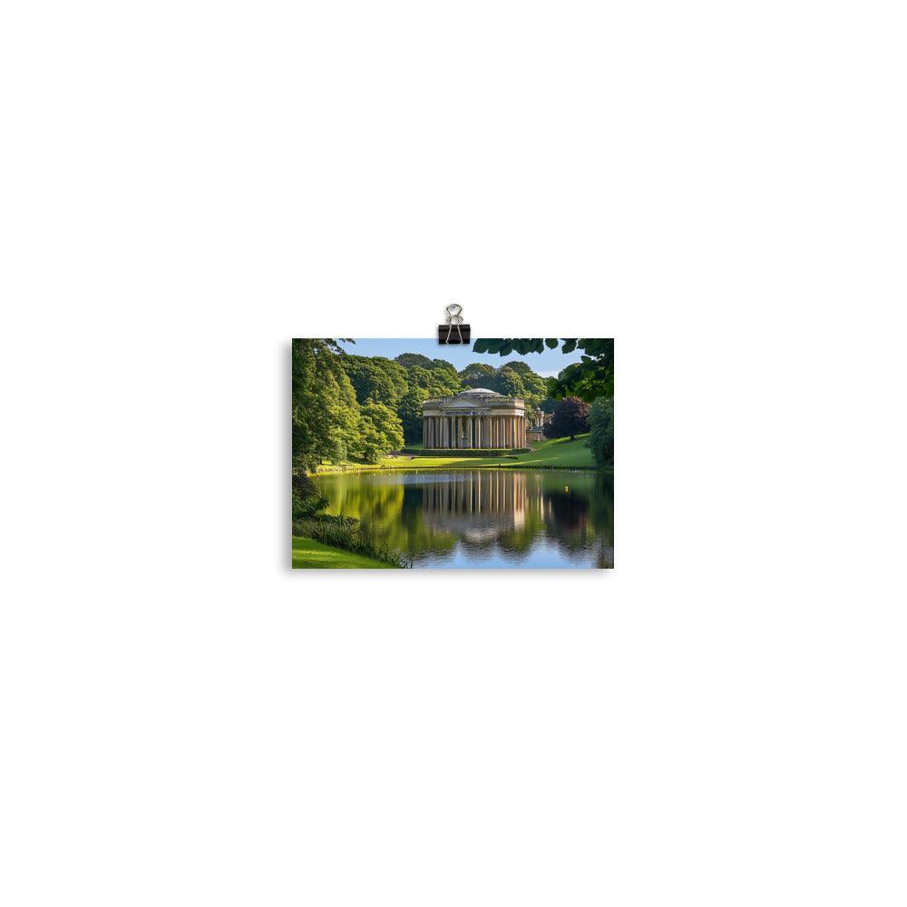 Manchester Architecture Scenic Reflection Tranquil Nature Poster - Oh Posters