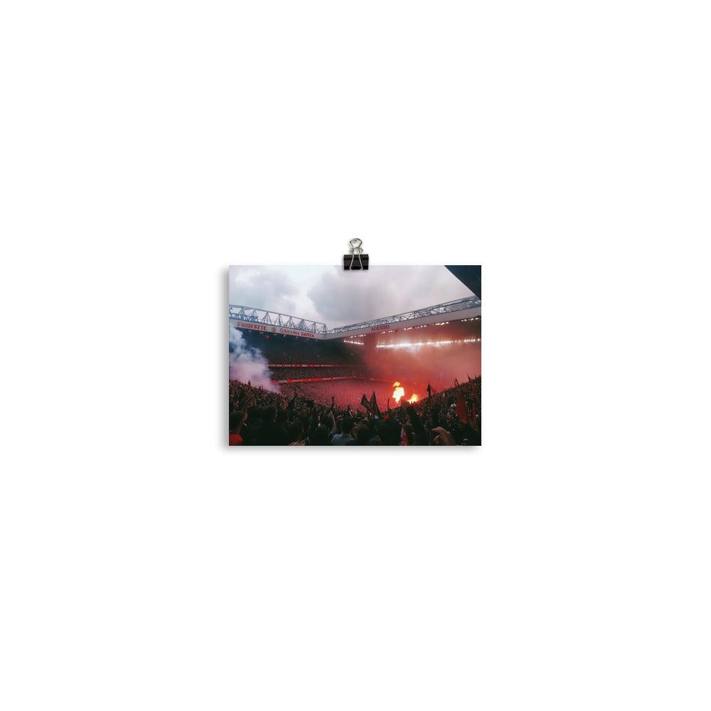 Manchester Football Passion Stadium Crowd Atmosphere Poster - Oh Posters