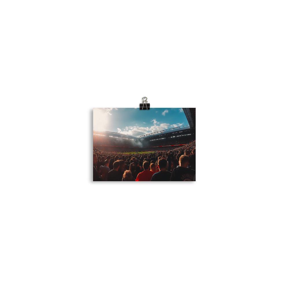 Manchester Football Stadium Crowd Energy Poster - Oh Posters