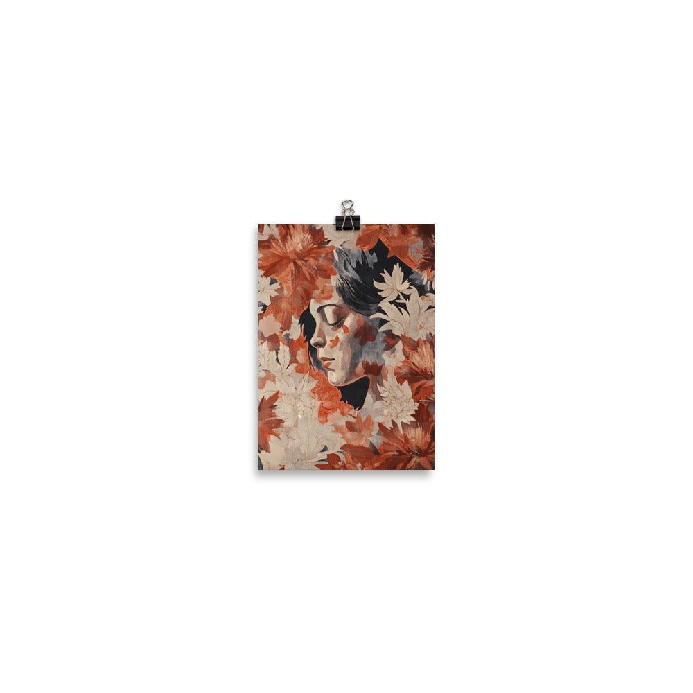 Boho Dreamy Floral Portrait Harmony Poster - Oh Posters