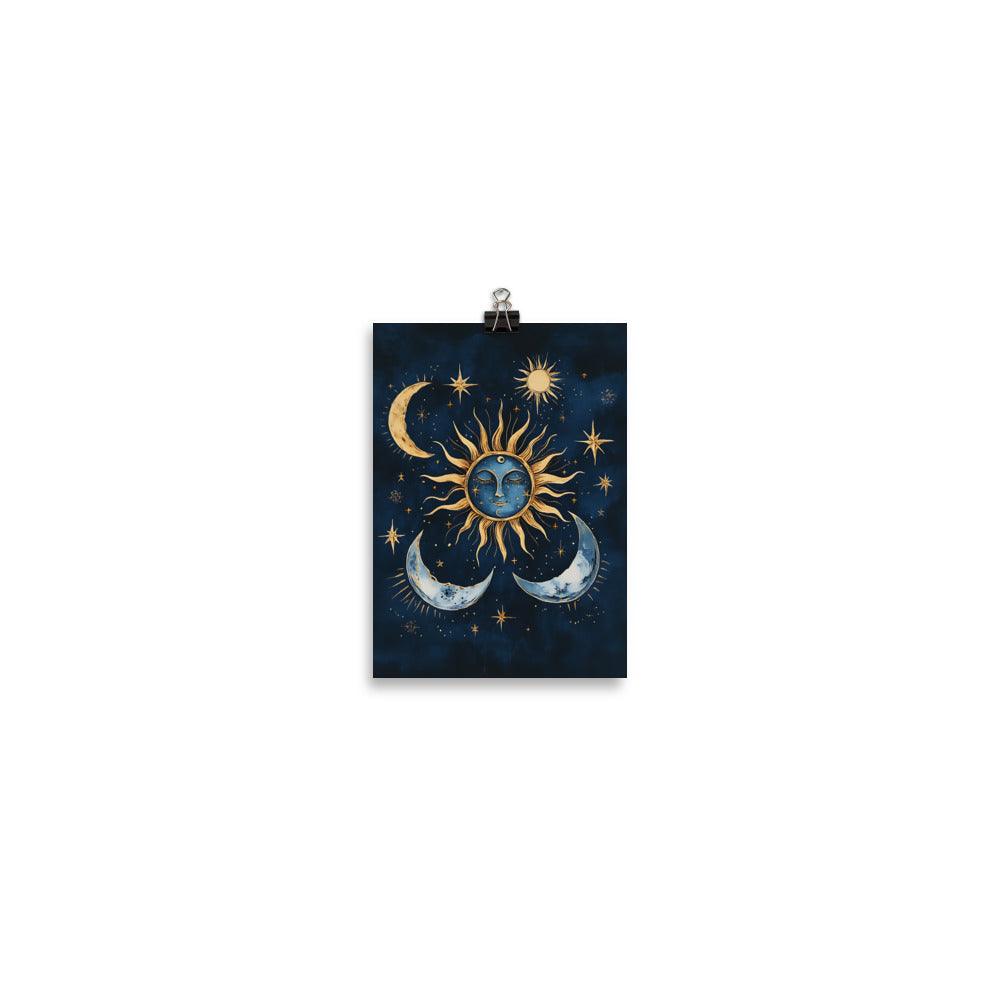 Boho Sun and Moon Celestial Dream Poster - Oh Posters