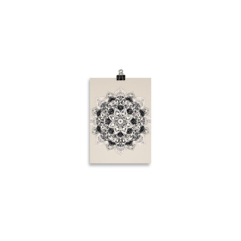 Intricate Boho Floral Mandala Art for Meditation and Mindfulness Poster - Oh Posters