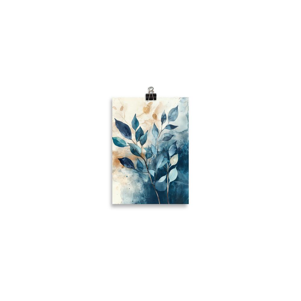 Boho Watercolor Leaf Art for Nature Lovers Poster - Oh Posters