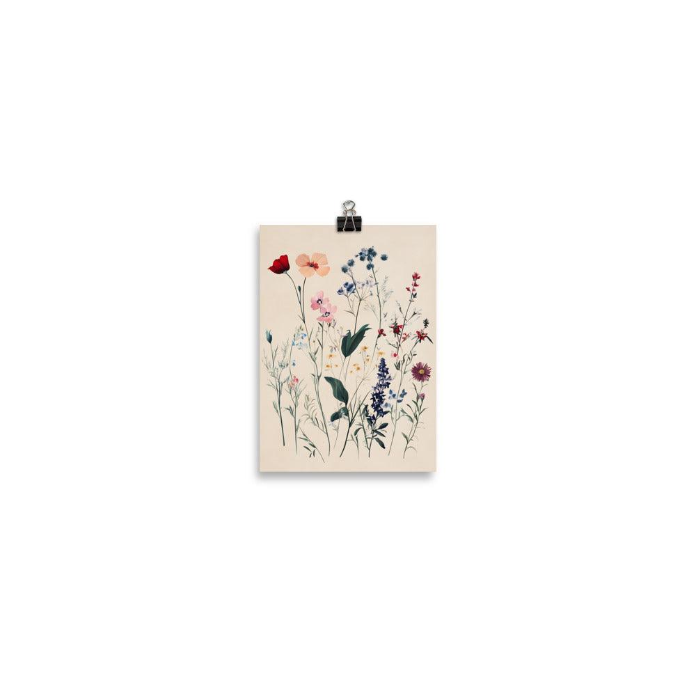 Boho Wildflower Dreams Botanical Floral Art Poster - Oh Posters