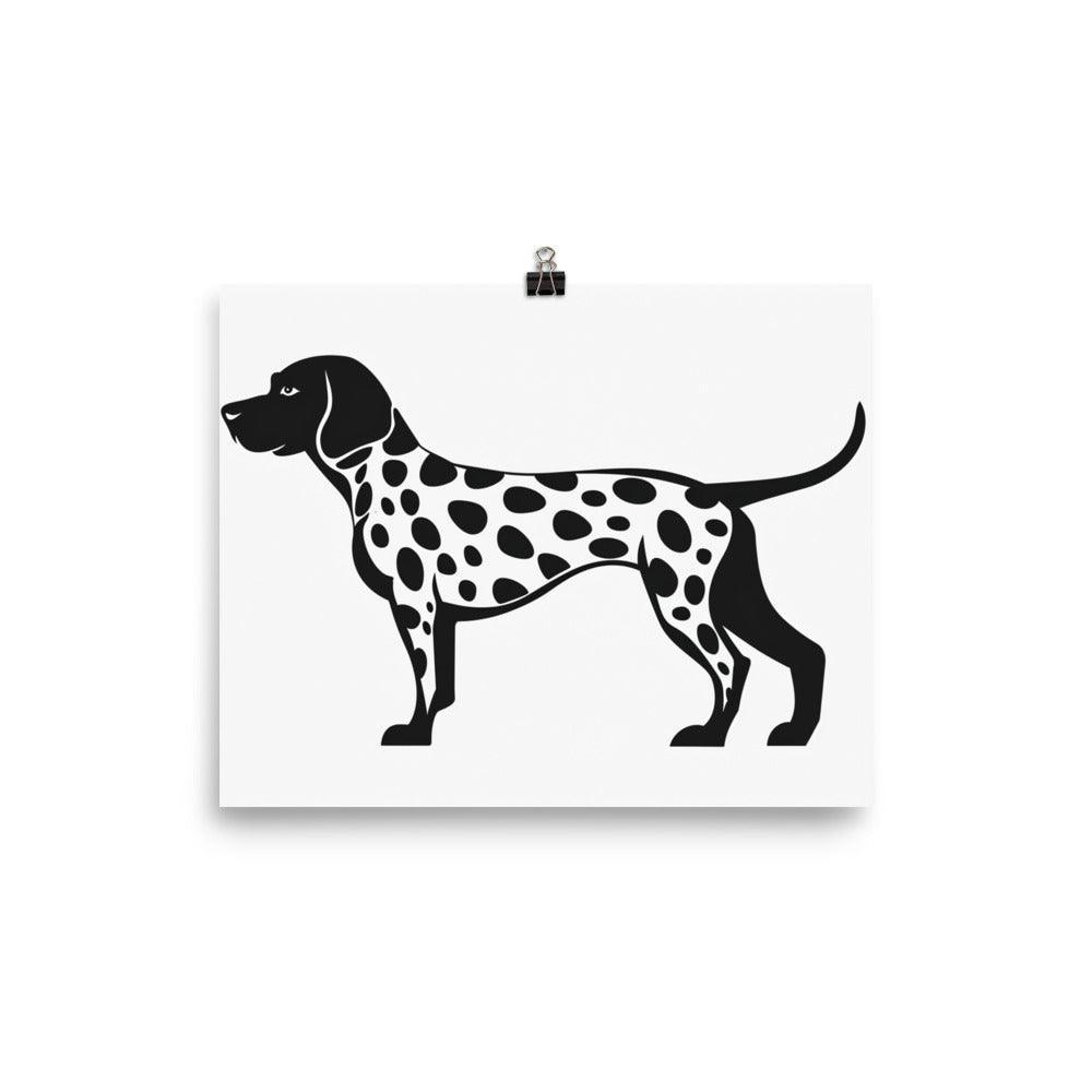 Dalmatian Breed Spotted Dog Graphic Art Poster - Oh Posters