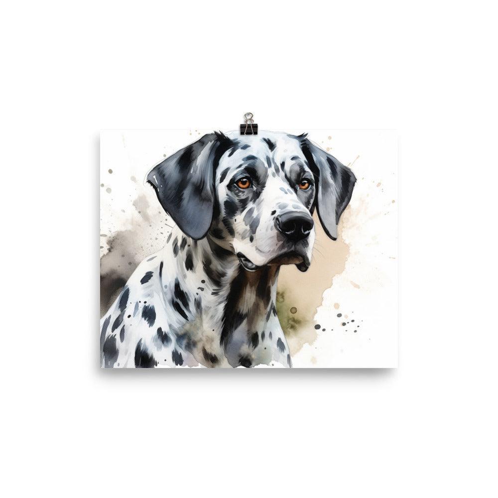 Expressive Dalmatian Watercolor Artwork Poster - Oh Posters