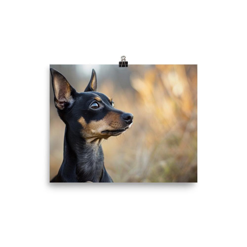 Expressive English Toy Terrier in Natural Setting Poster - Oh Posters