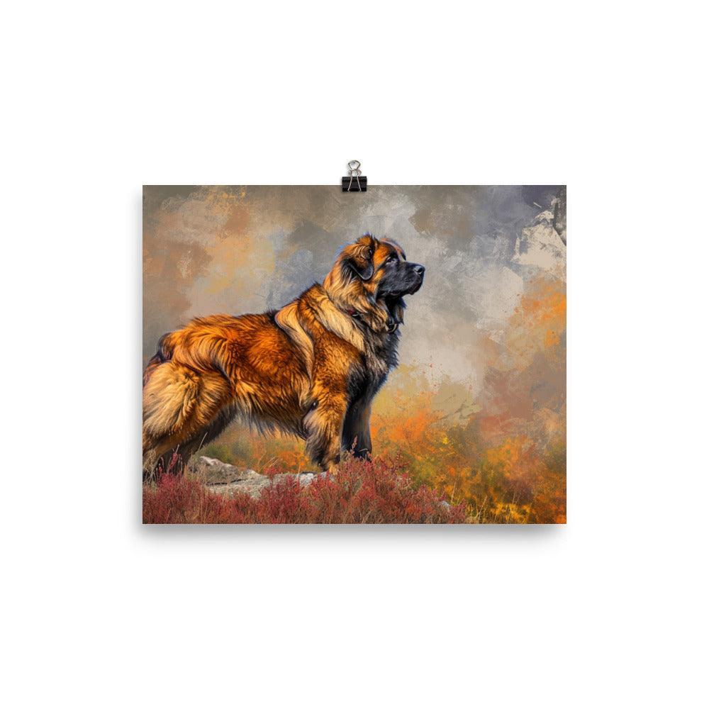 Estrela Mountain Dog Autumn Hues Wilderness Poster - Oh Posters