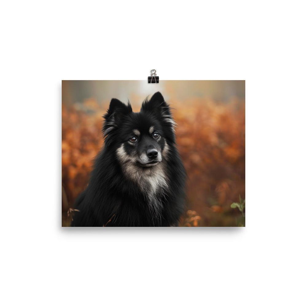 Finnish Lapphund Majestic Autumn Portrait Poster - Oh Posters