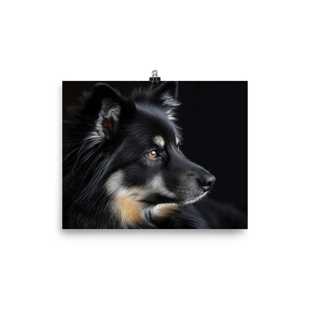 Finnish Lapphund Mystical Dark Portrait Poster - Oh Posters