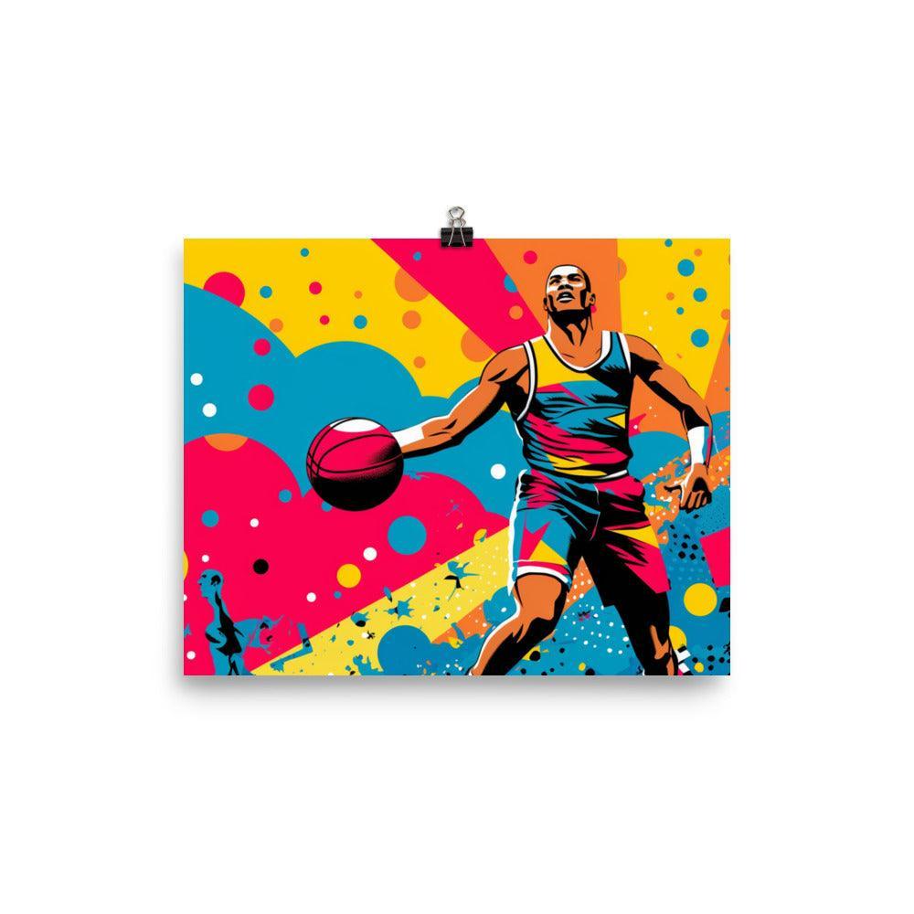 Pop Art Basketball Player Poster - Oh Posters