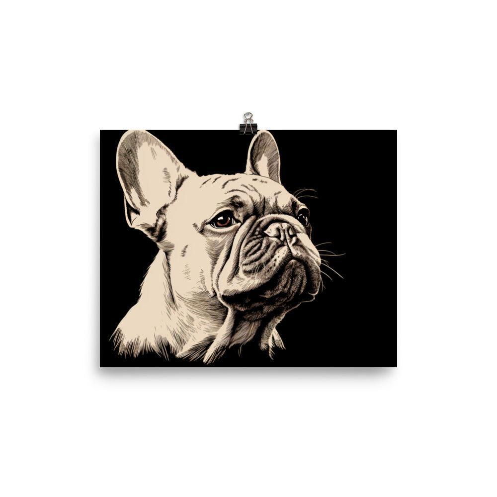 French Bulldog Minimalist Line Art Poster - Oh Posters