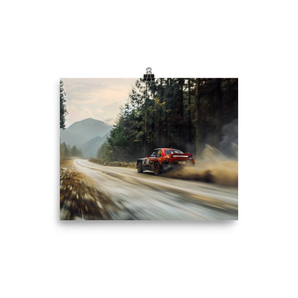 Mountain Trail Classic Rally Car Race Poster - Oh Posters
