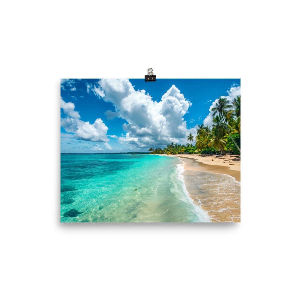 Dominican Republic Tropical Beach Paradise Poster - Oh Posters