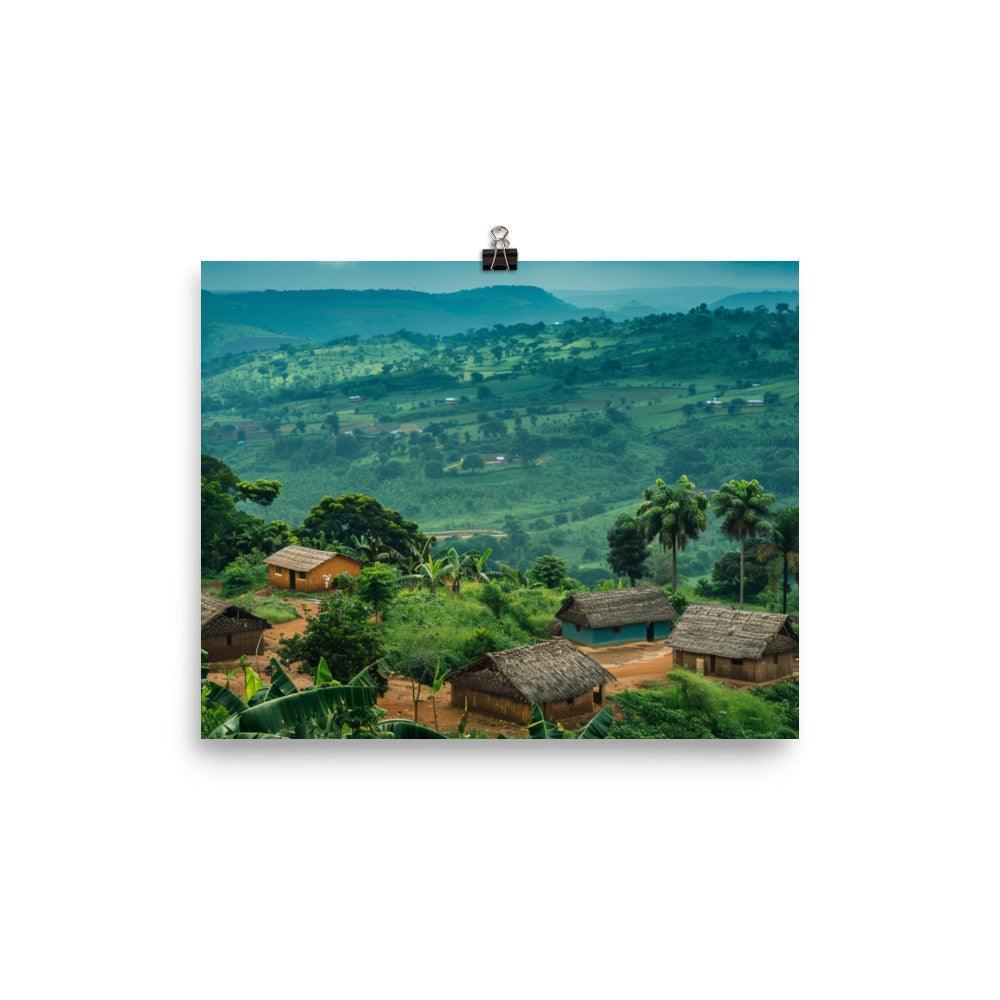 Ghana Verdant Countryside Rural Landscape Poster - Oh Posters