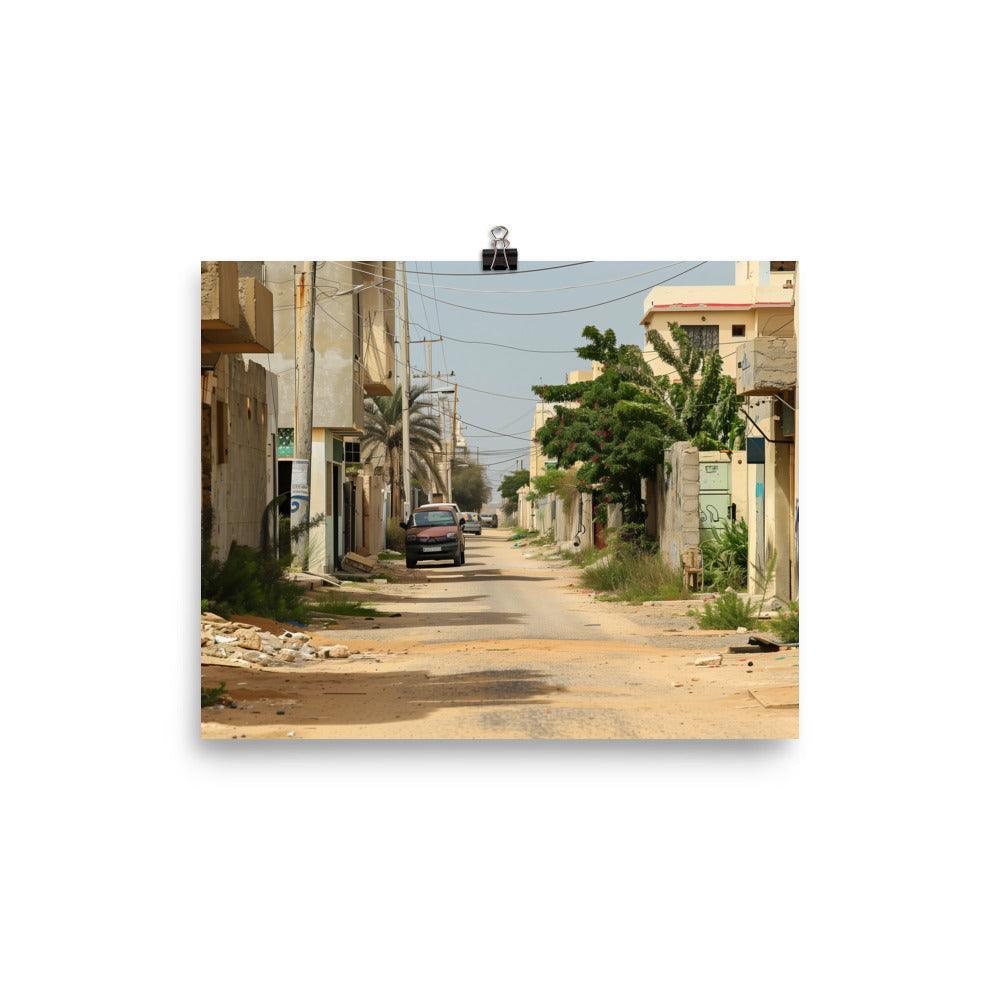 Libya Rustic Residential Alleyway Poster - Oh Posters