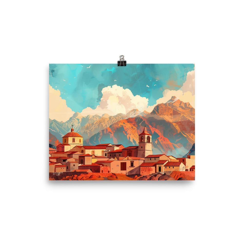 Peru Andean Mountain Village Poster - Oh Posters