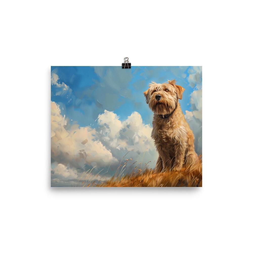 Glen of Imaal Terrier Under Blue Sky Art Poster - Oh Posters