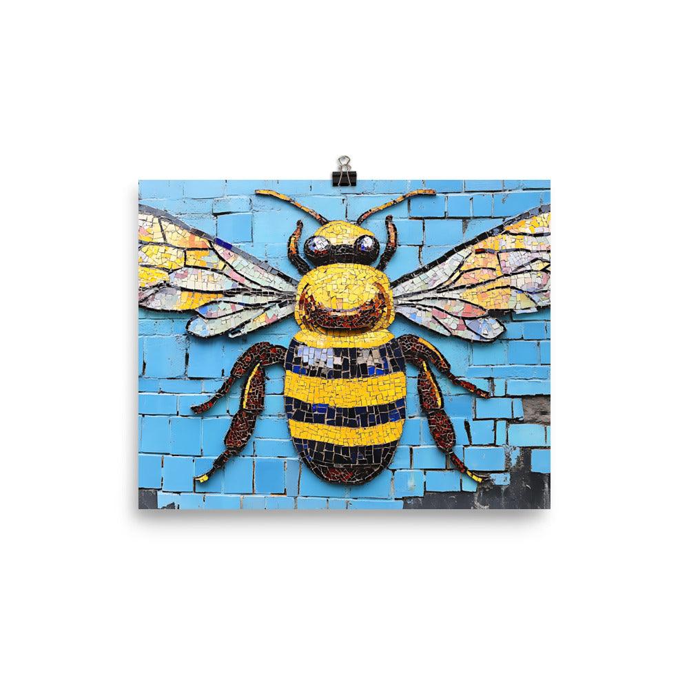 Manchester Worker Bee Urban Art Vibe Poster - Oh Posters