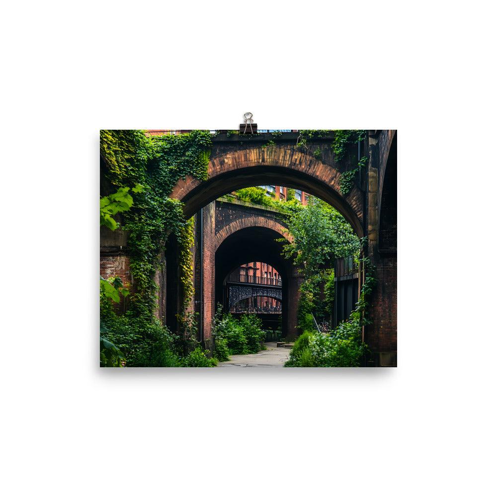 Manchester Urban Archways Exploration Poster - Oh Posters