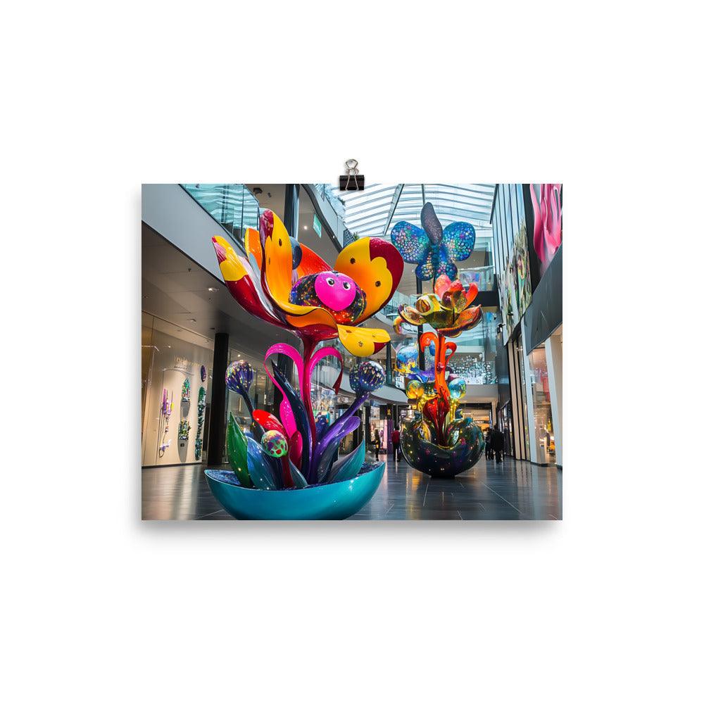 Vibrant Manchester Floral Magic Poster - Oh Posters