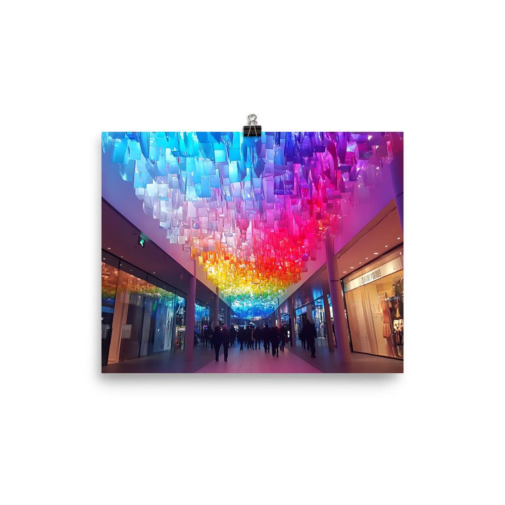 Manchester Vibrant Shopping Arcade Experience Poster - Oh Posters