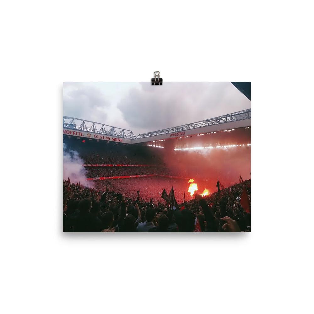 Manchester Football Passion Stadium Crowd Atmosphere Poster - Oh Posters