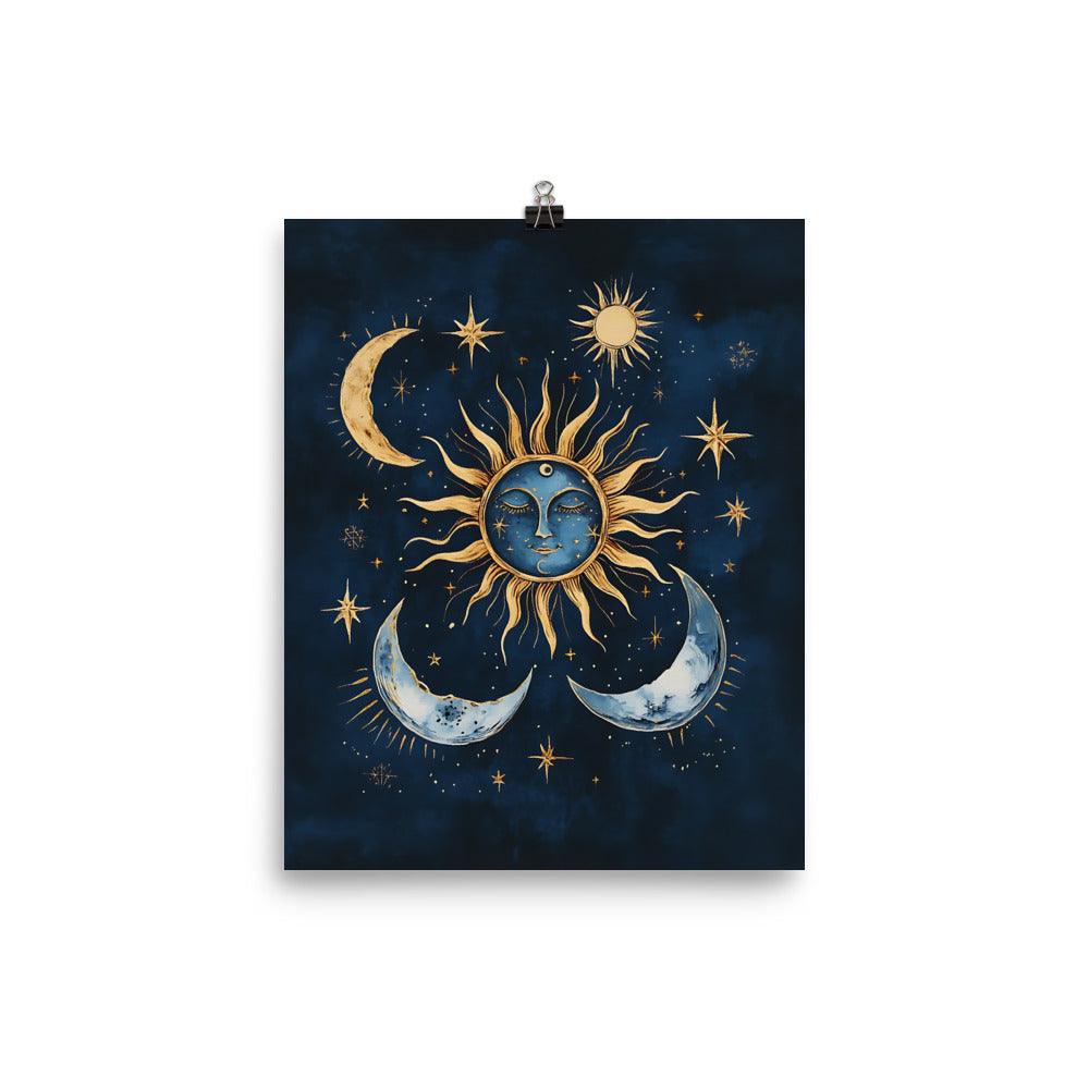 Boho Sun and Moon Celestial Dream Poster - Oh Posters
