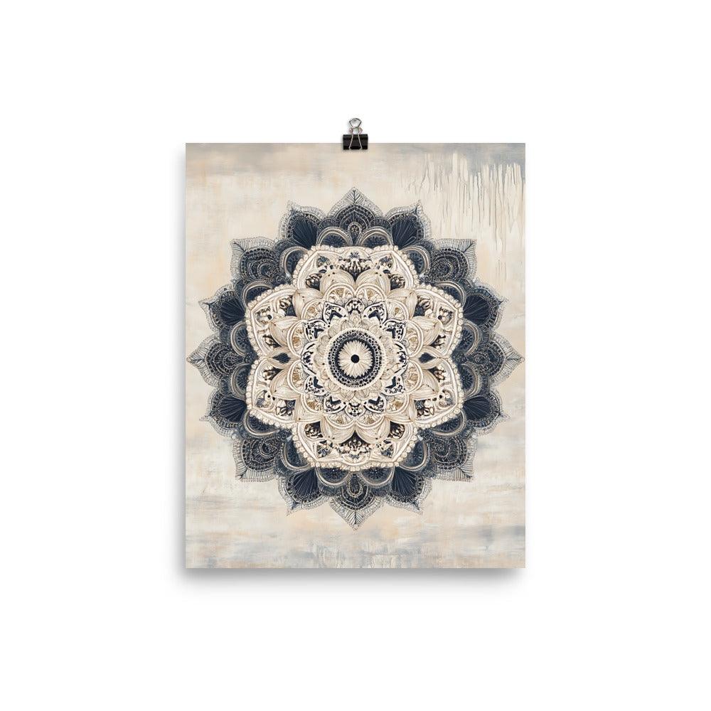 Intricate Boho Mandala Art for Peaceful Vibes Poster - Oh Posters