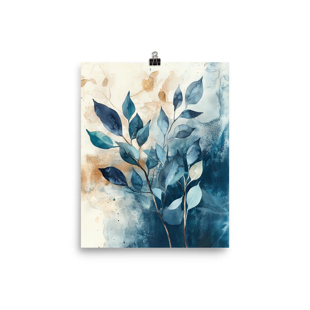 Boho Watercolor Leaf Art for Nature Lovers Poster - Oh Posters