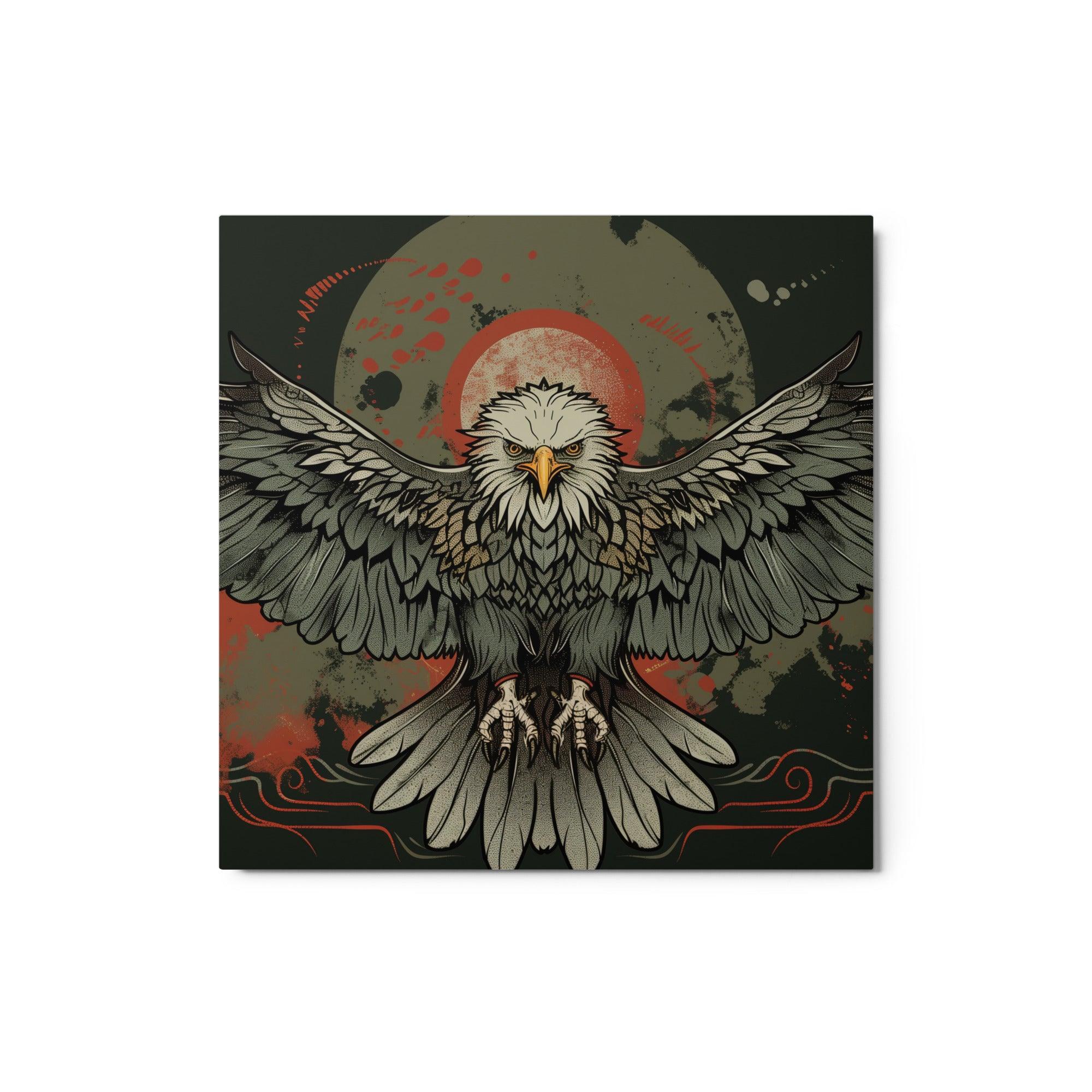 Eagle Majestic Wingspan Graphic Art Metal Poster - Oh Posters