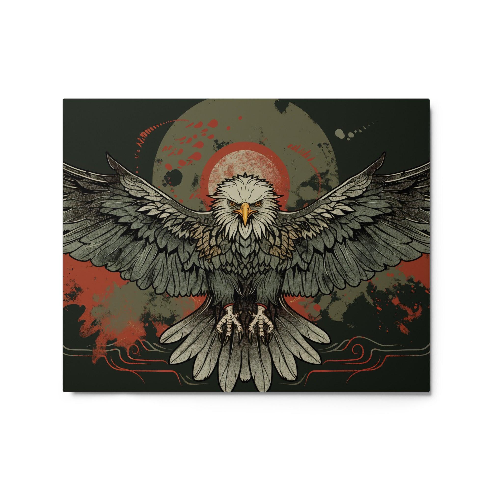 Eagle Majestic Wingspan Graphic Art Metal Poster - Oh Posters