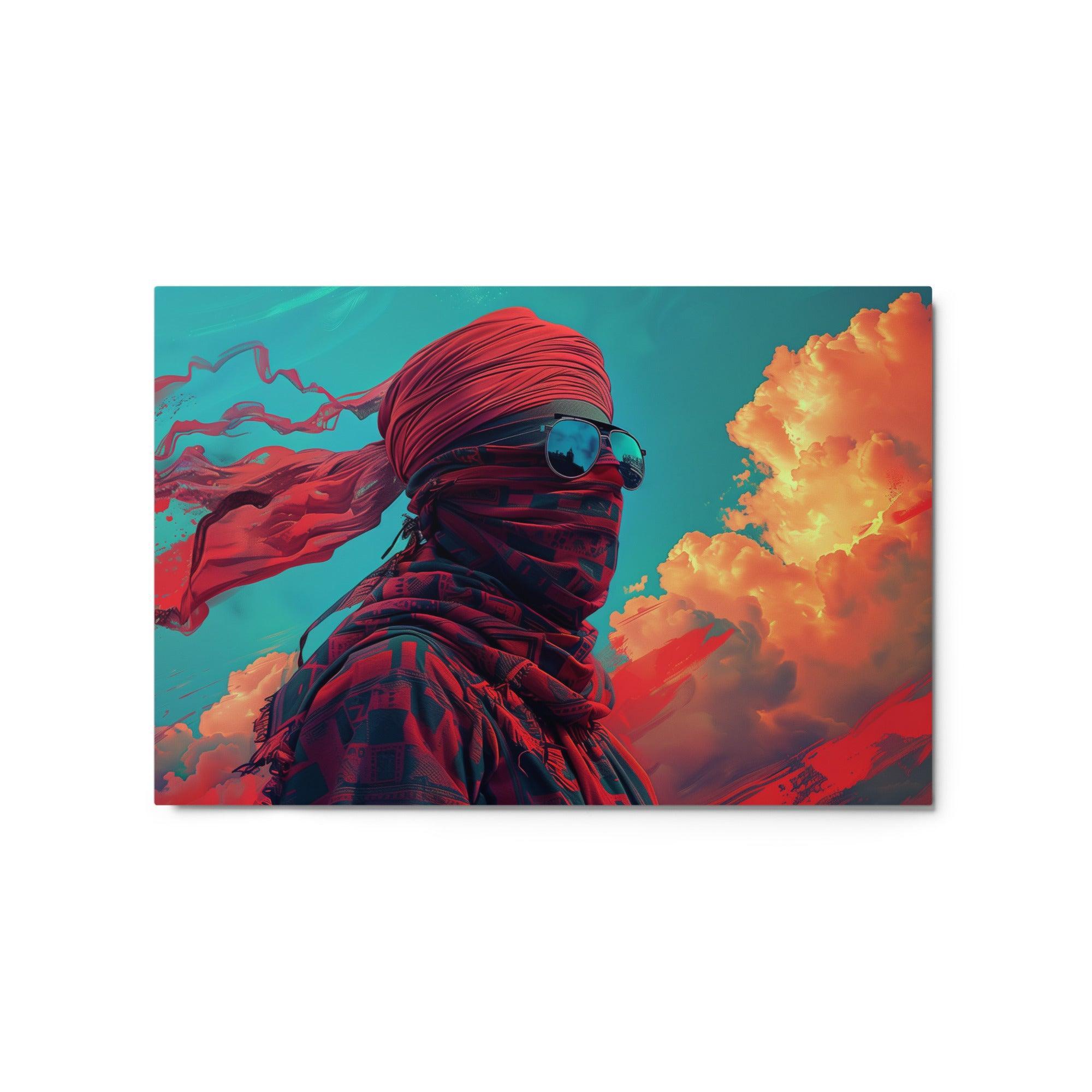 Saudi Arabia Modern Bedouin Desert Metal Poster - Oh Posters