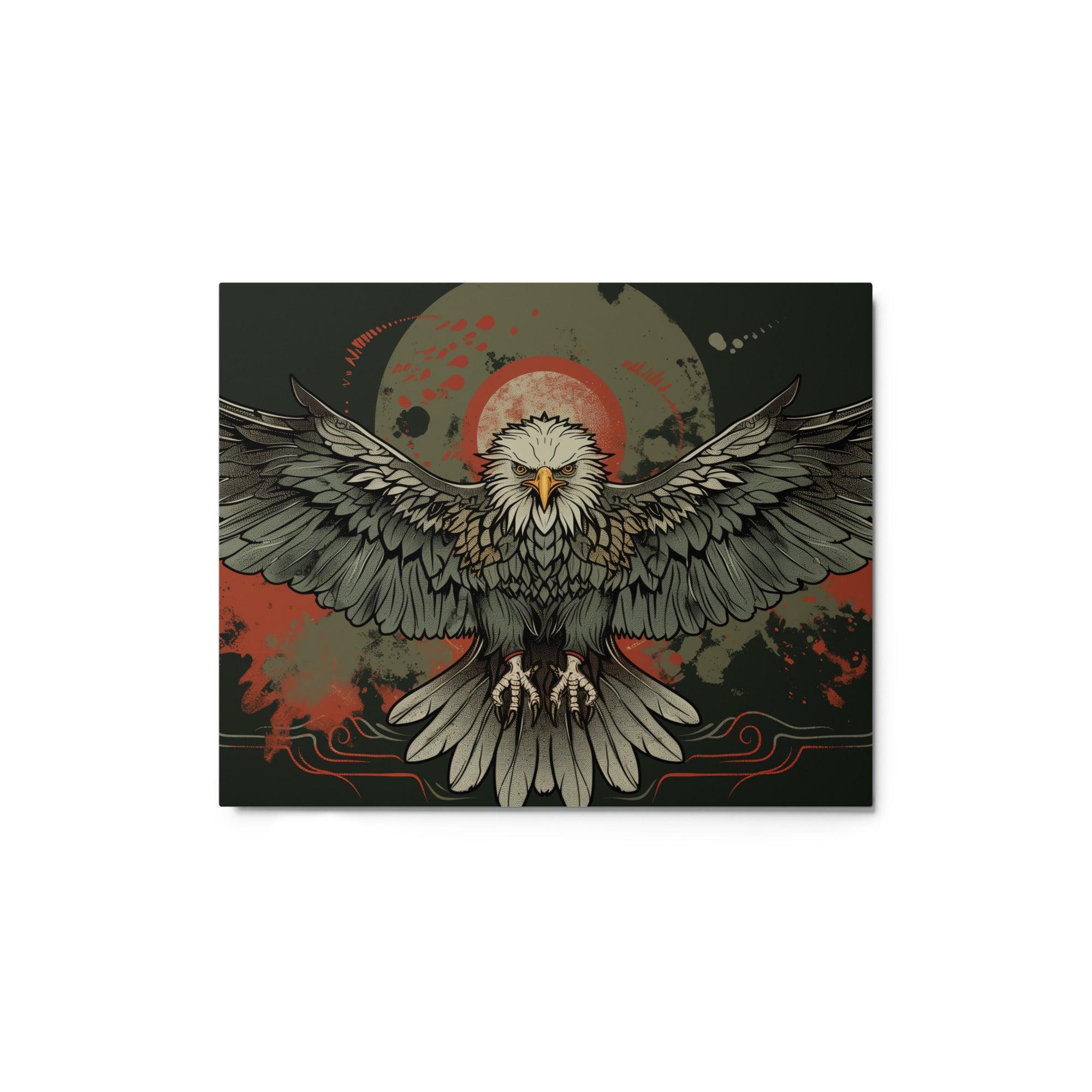 Eagle Majestic Wingspan Graphic Art Metal Poster - Oh Posters