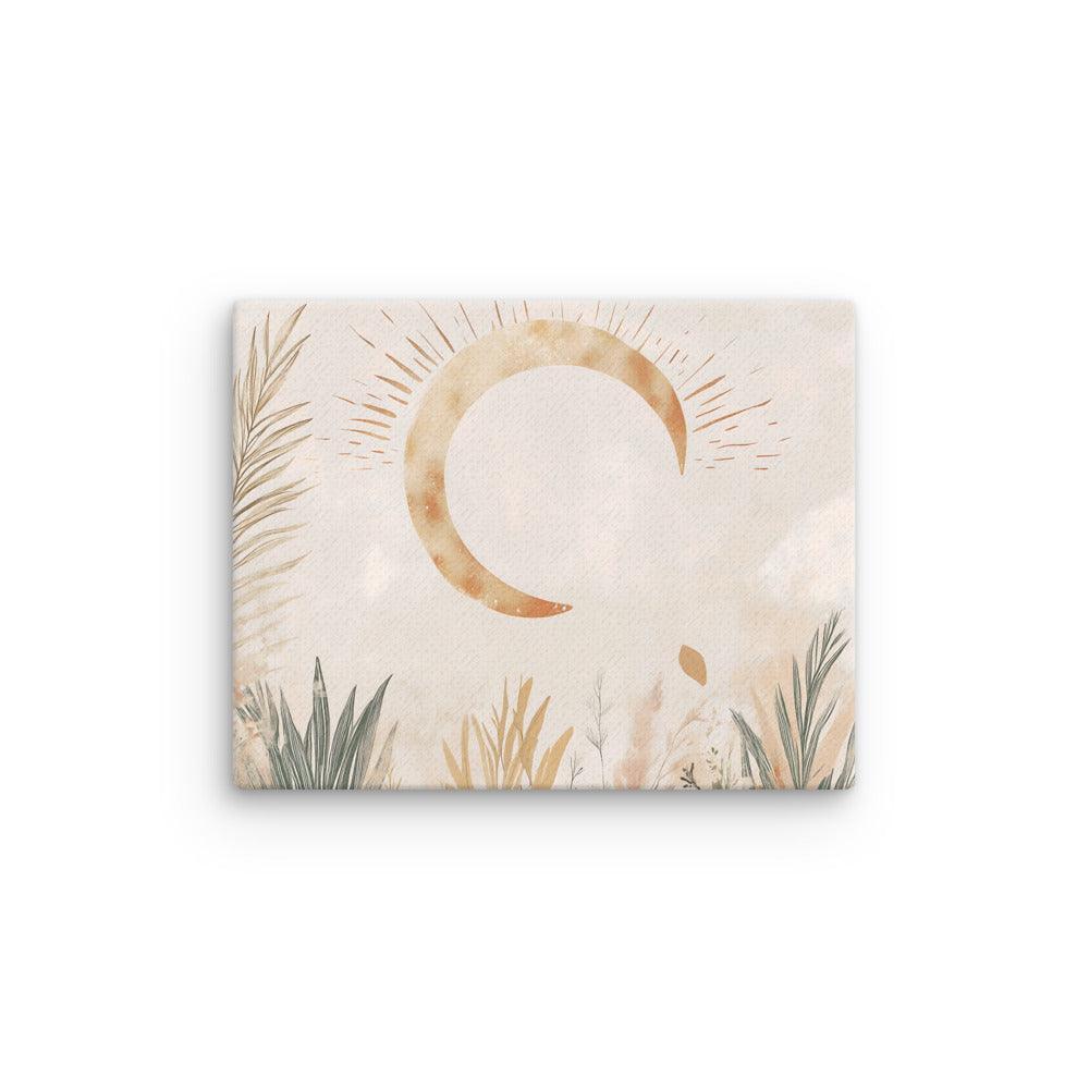 Boho Moonlit Serenity with Nature Thin Canvas - Oh Posters