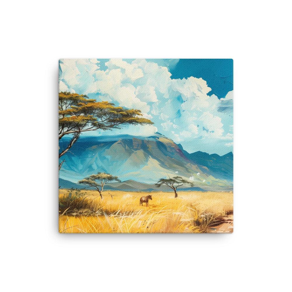 Kenya Savannah Landscape Acacia Tree Art Thin Canvas - Oh Posters