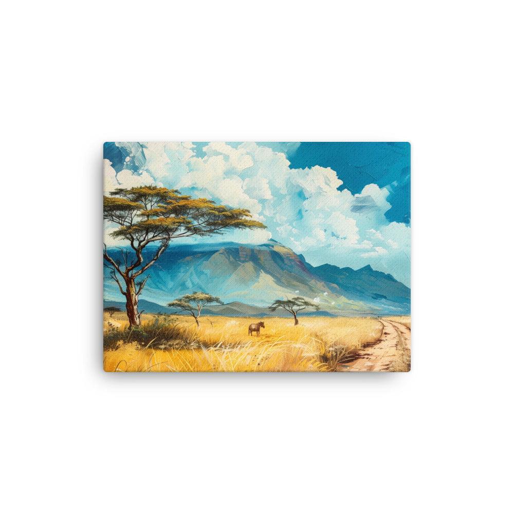 Kenya Savannah Landscape Acacia Tree Art Thin Canvas - Oh Posters