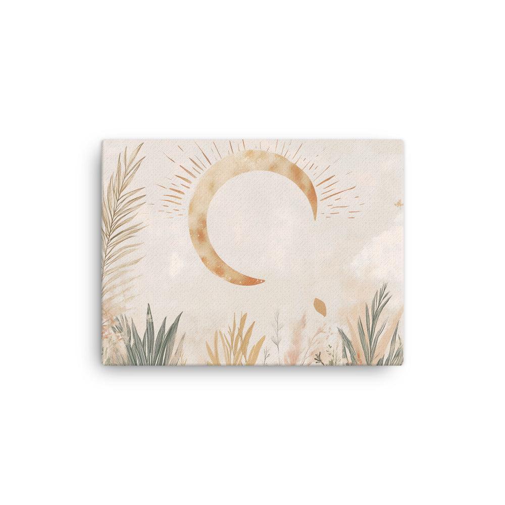 Boho Moonlit Serenity with Nature Thin Canvas - Oh Posters