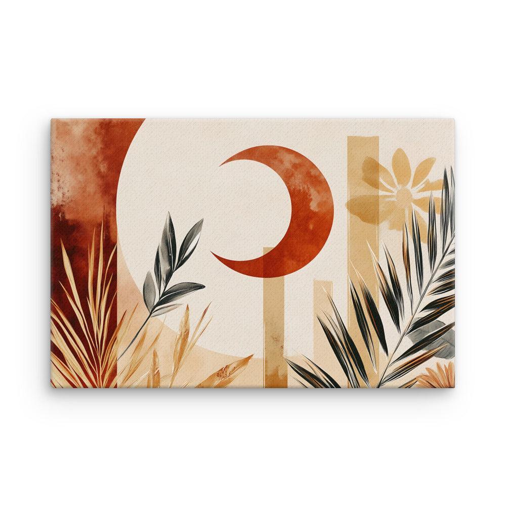 Boho Botanical Sun and Moon Harmony Thin Canvas - Oh Posters