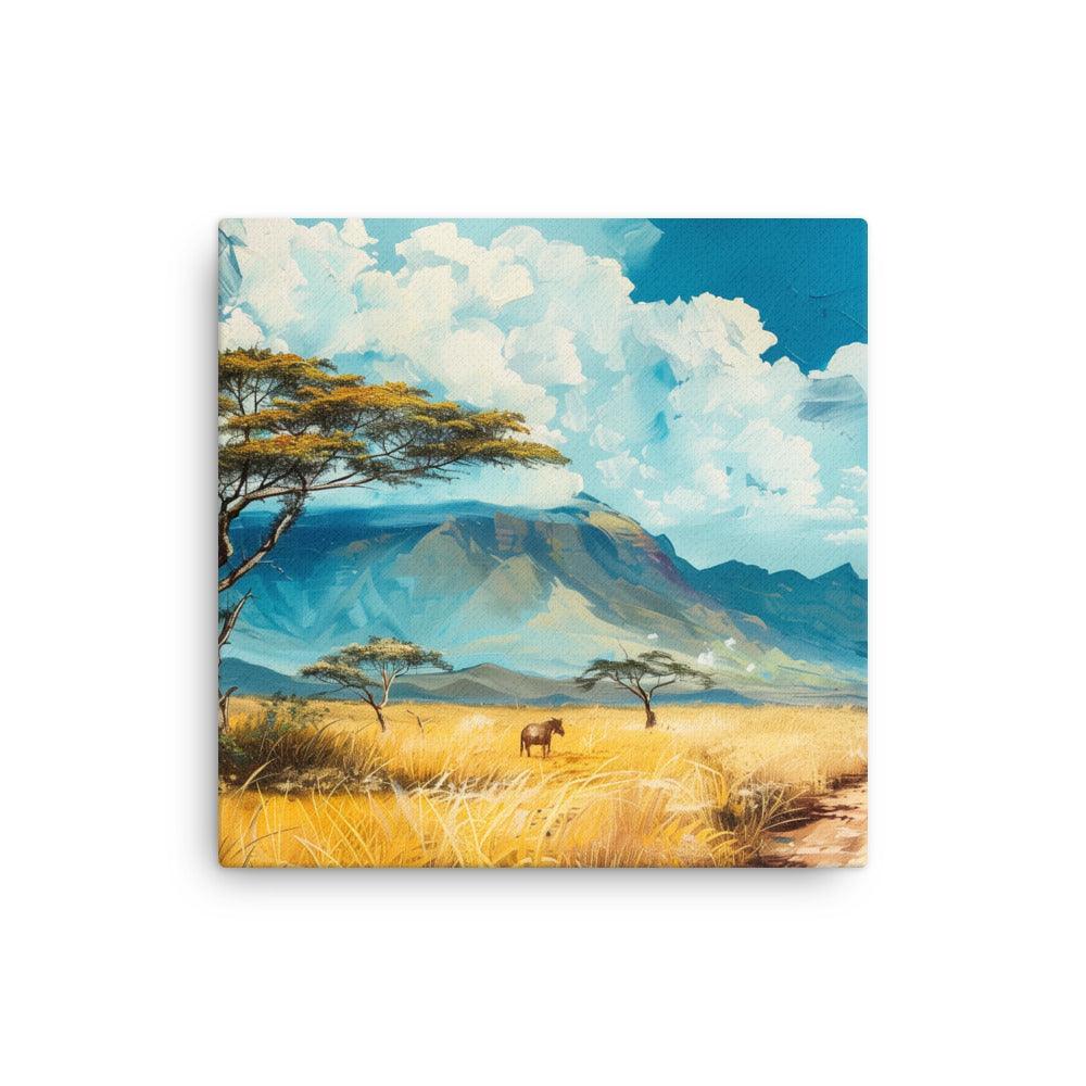 Kenya Savannah Landscape Acacia Tree Art Thin Canvas - Oh Posters