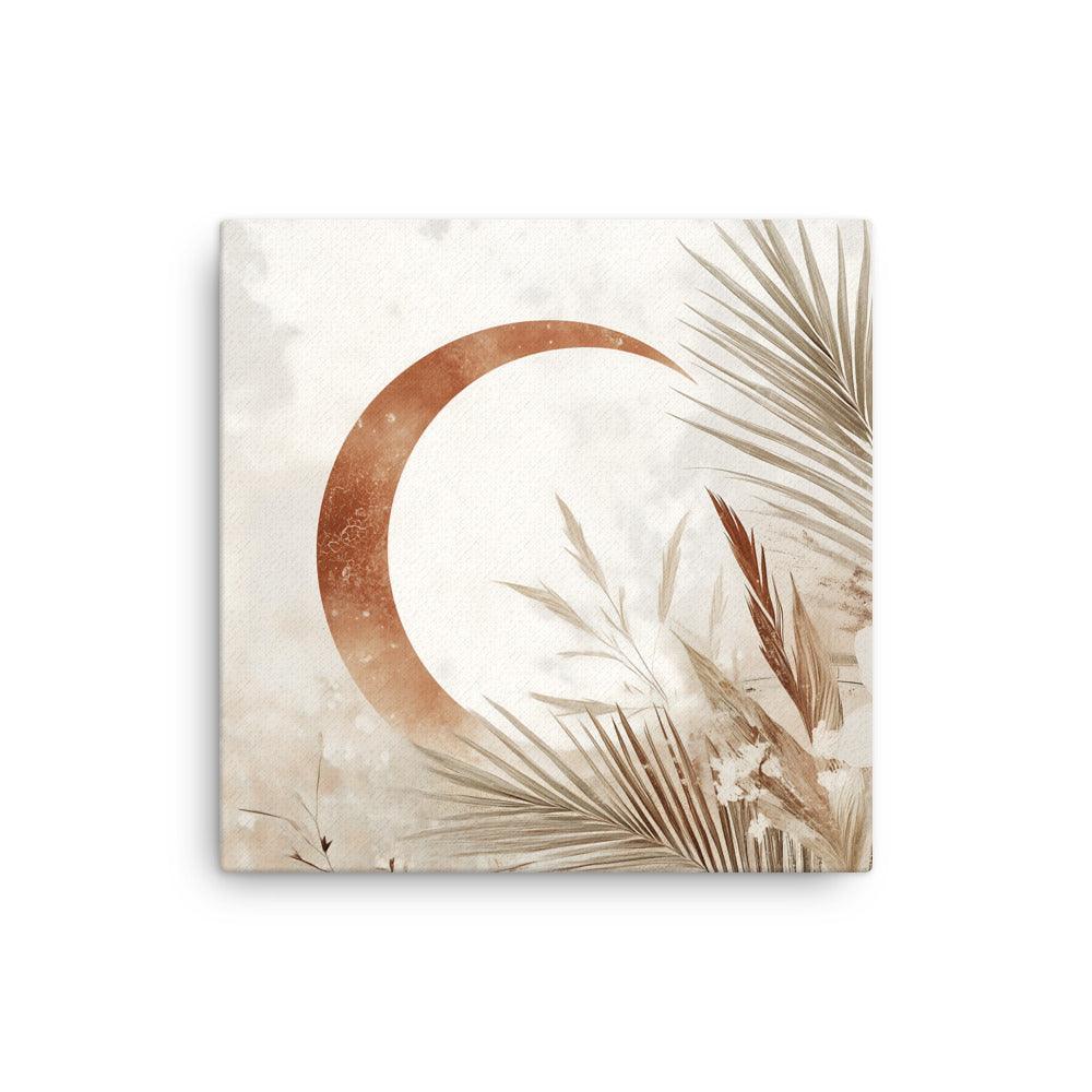 Boho Moon and Palm Floral Serenity Thin Canvas - Oh Posters