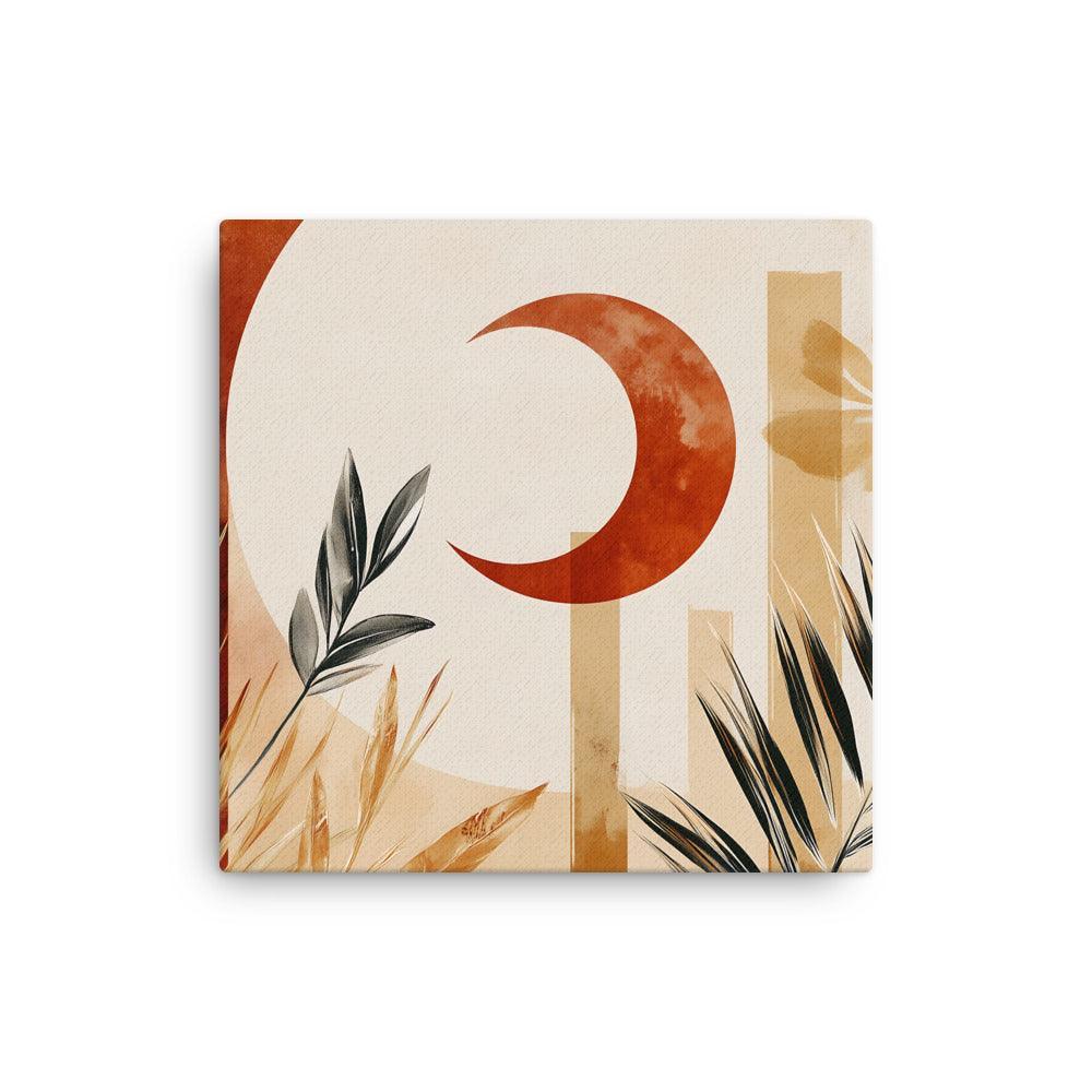 Boho Botanical Sun and Moon Harmony Thin Canvas - Oh Posters