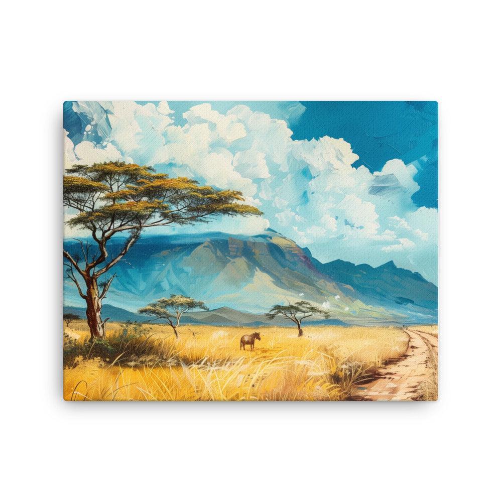 Kenya Savannah Landscape Acacia Tree Art Thin Canvas - Oh Posters