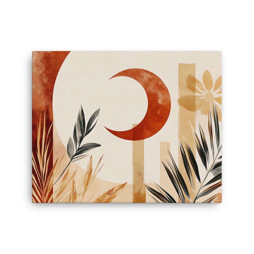 Boho Botanical Sun and Moon Harmony Thin Canvas - Oh Posters