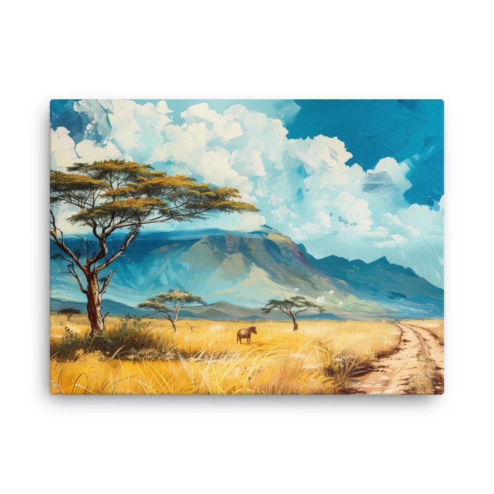 Kenya Savannah Landscape Acacia Tree Art Thin Canvas - Oh Posters