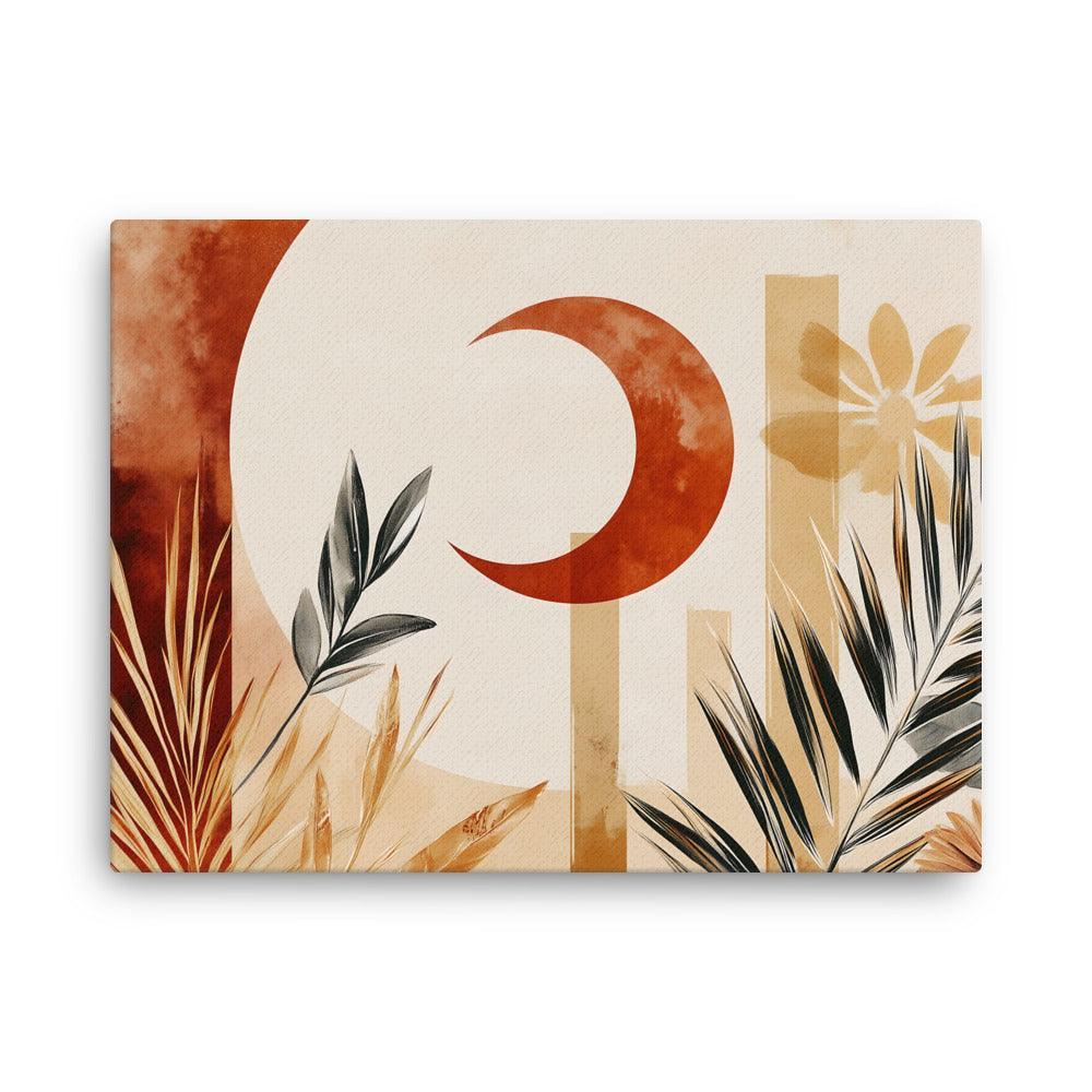 Boho Botanical Sun and Moon Harmony Thin Canvas - Oh Posters