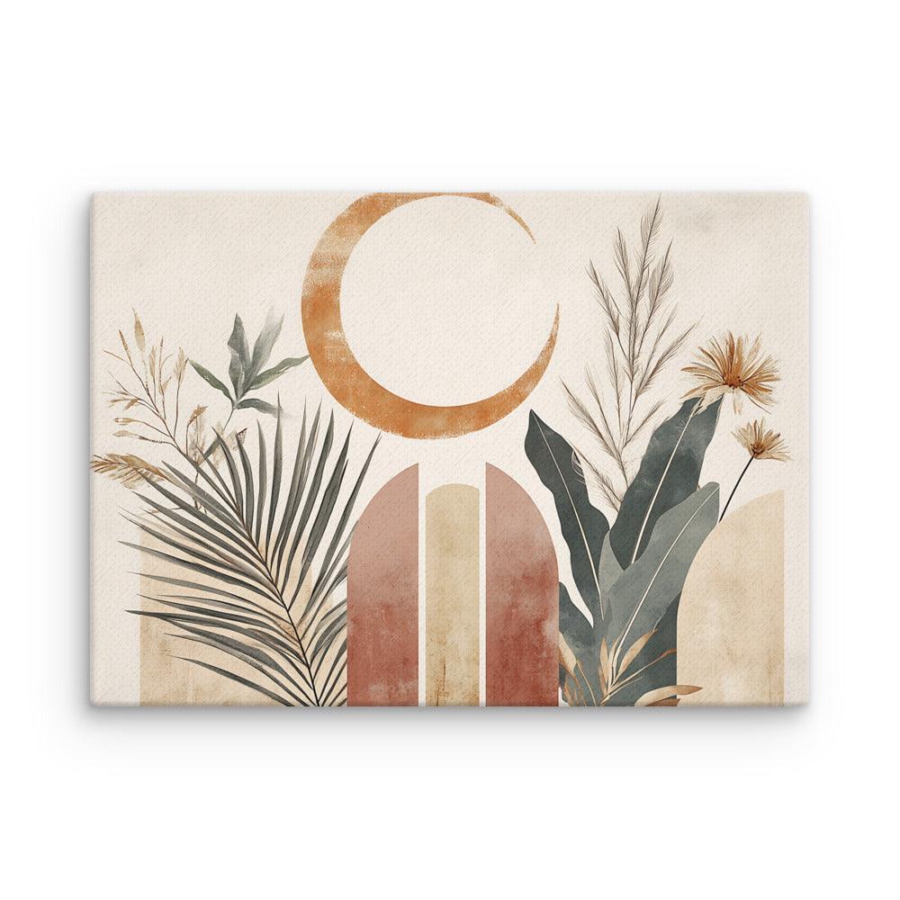 Boho Moon and Botanical Serenity Thin Canvas - Oh Posters